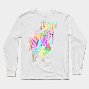 Multicoloured zebra Long Sleeve T-Shirt